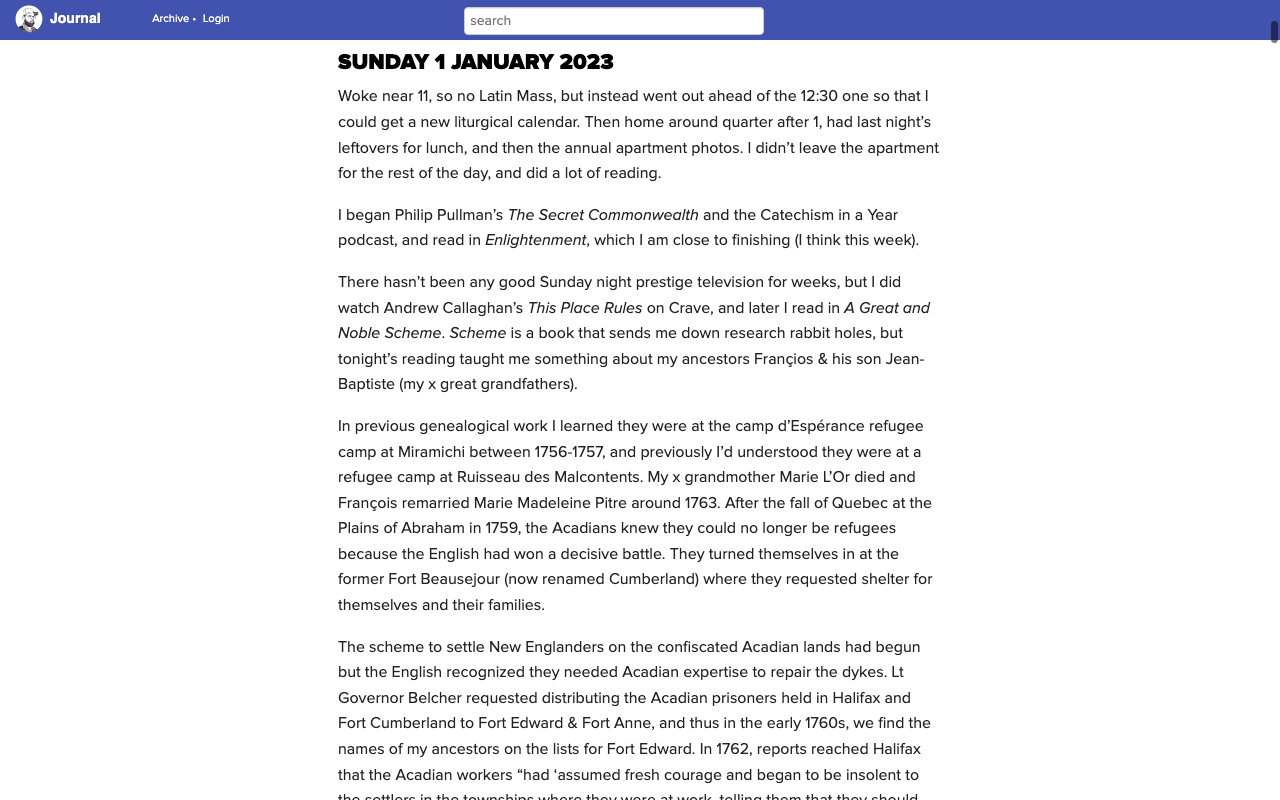 a screencap of the journal webpage